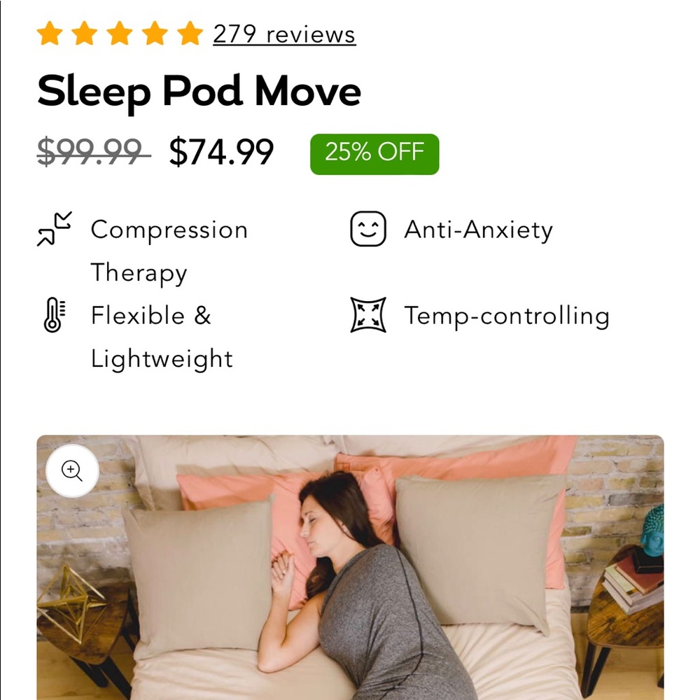 Graphite Hug Sleep Move Pod Large